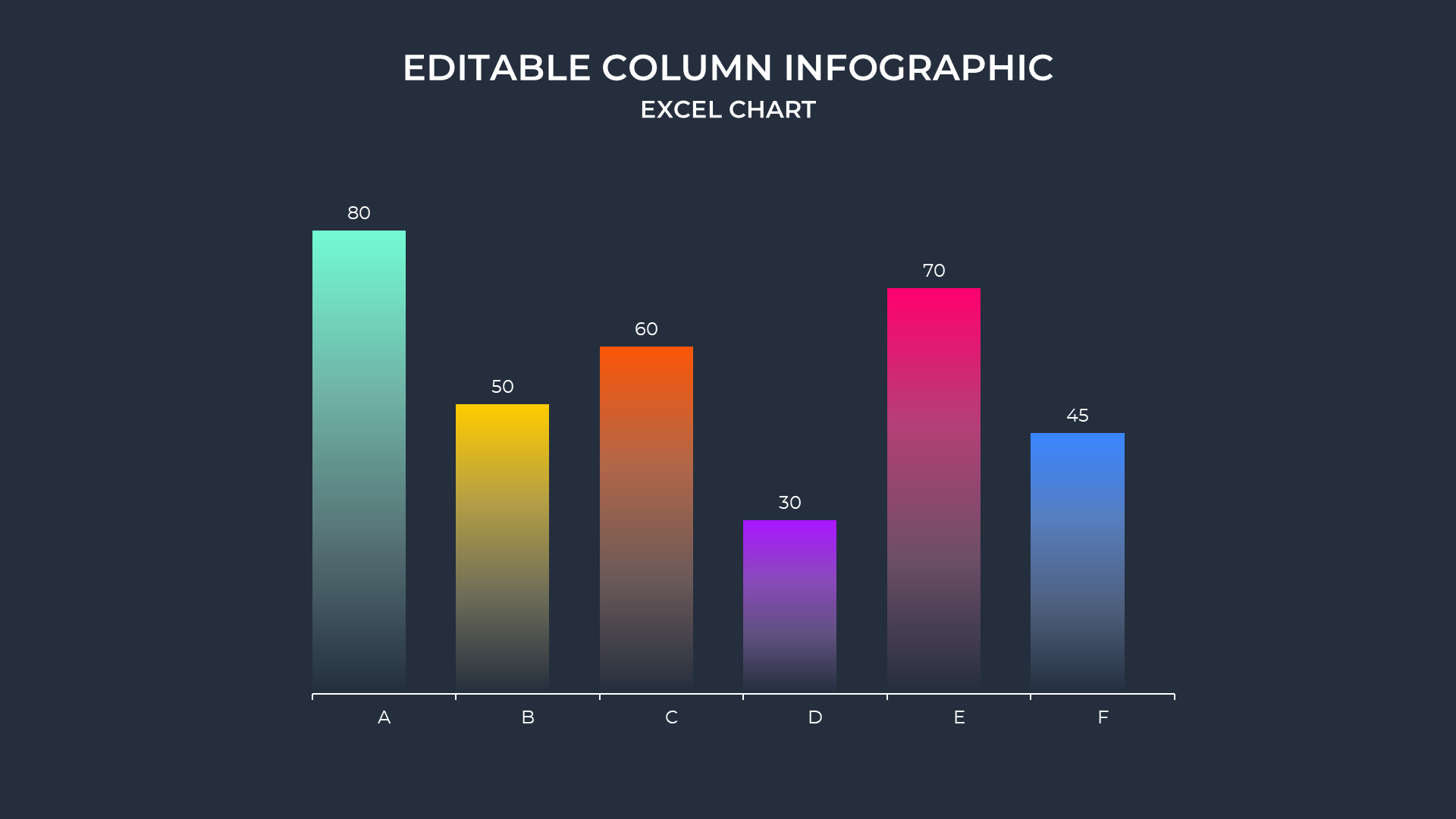 Excel Data Charts [dark] slide 4